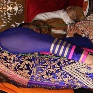 Beautiful velvet suit wid thread work